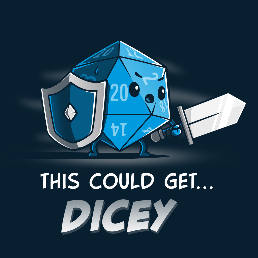 This Could Get Dicey Funny, cute, & nerdy tshirts TeeTurtle