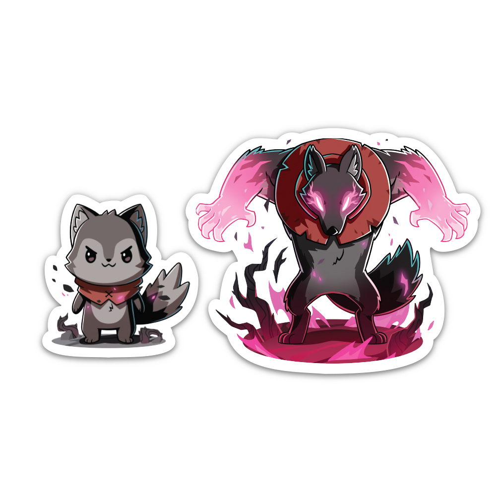 Nuzzle Thornwood & Nuzzle the Savage Sticker Set | Funny, cute & nerdy