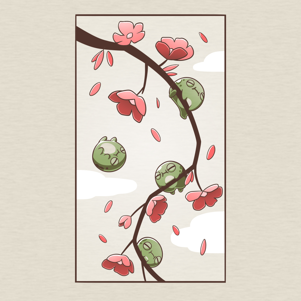 Cherry Blossom Frogs | Funny, cute & nerdy t-shirts - TeeTurtle